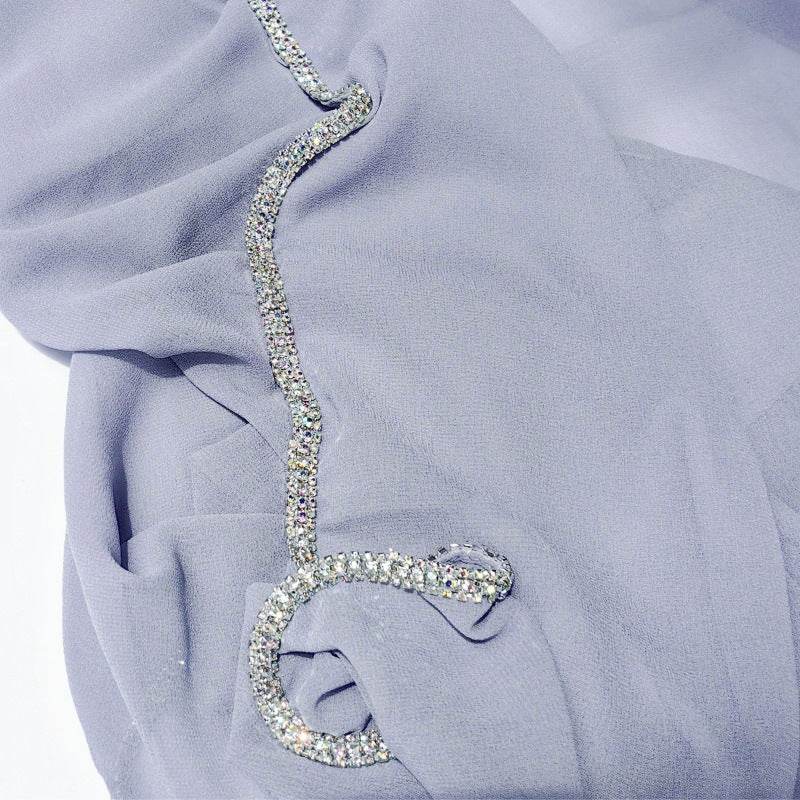 Light Diamond Chiffon Scarves for Women - Elegant Toe-Covered Fashion Accessory - Buy Center US