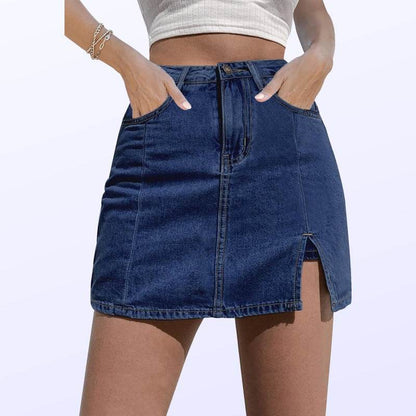Versatile Denim Skirt - High-Grade Casual Culotte in Various Colors - Buy Center US