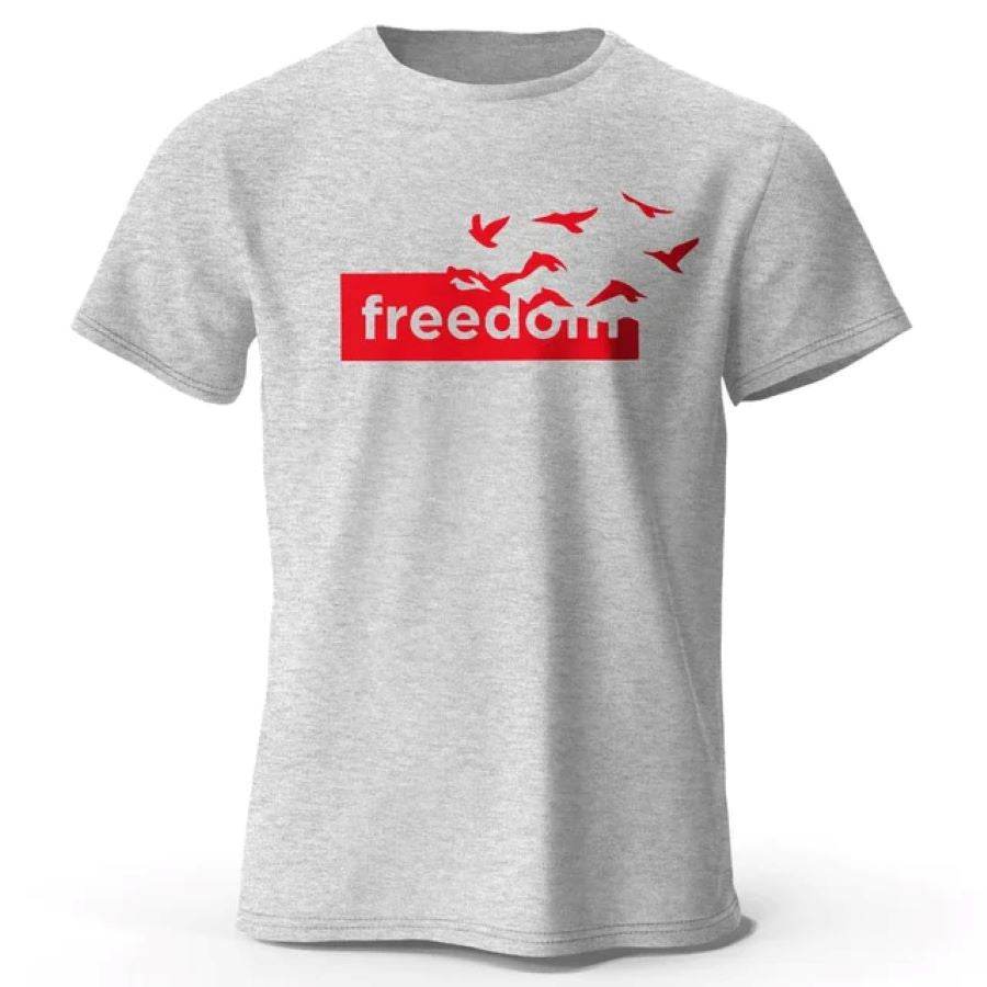 Men's Summer Pure Cotton Short Sleeve Tee - Loose Fit for Comfort - Buy Center US