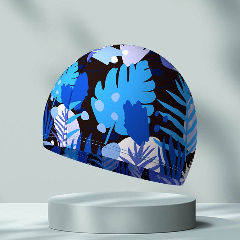 Comfortable High Elastic Swimming Cap - Stylish Patterns for Adults - Buy Center US