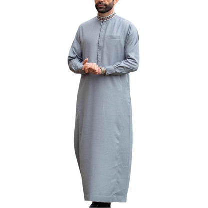 Buycenter Men's Azure Robe - Loose Lapel Casual Fashion Clothing - Buy Center US