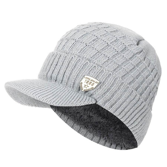 Winter Gradient Color Pullover Hat - Fleece-lined, Breathable Cotton - Buy Center US