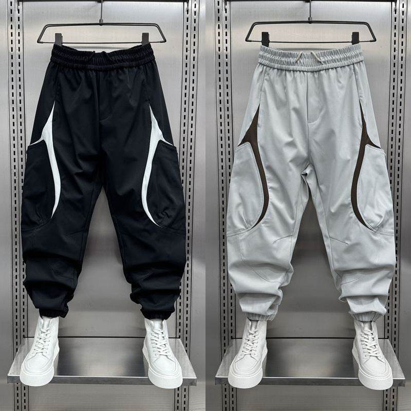 Men's Korean Style Outdoor Overalls - Spring and Autumn Solid Pants - Buy Center US