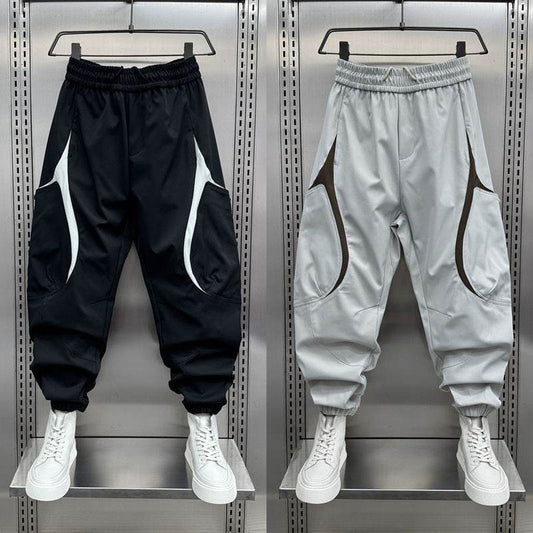 Men's Korean Style Outdoor Overalls - Spring and Autumn Solid Pants - Buy Center US