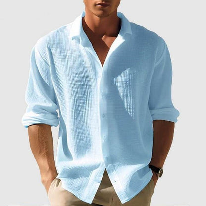 Buycenter Men's Long Sleeve Fashion Tops - Stylish & Comfortable Cotton Apparel - Buy Center US
