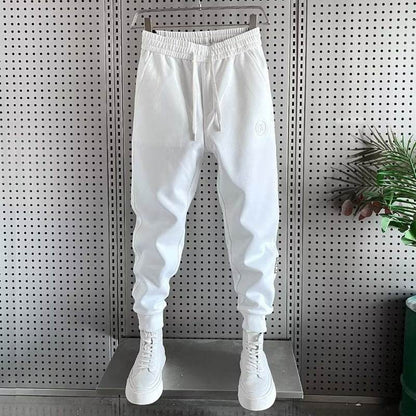 Buycenter Autumn Sports Pants for Men - Solid Color, Light Gray & Black - Buy Center US