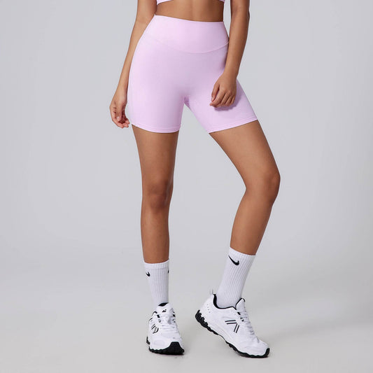 Peach High Waist Yoga Pants - Pleated Hip Raise for Active Women - Buy Center US