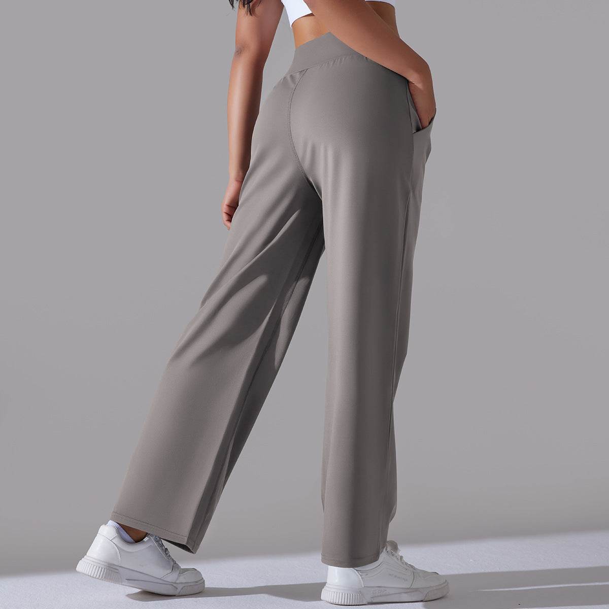 Women's Loose Wide Leg Yoga Pants - Comfortable, Stylish for Running - Buy Center US