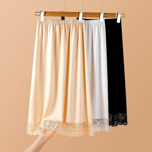 Urban Style Anti-Exposure Half-Length Slip Dress - Long A-Line Skirt - Buy Center US