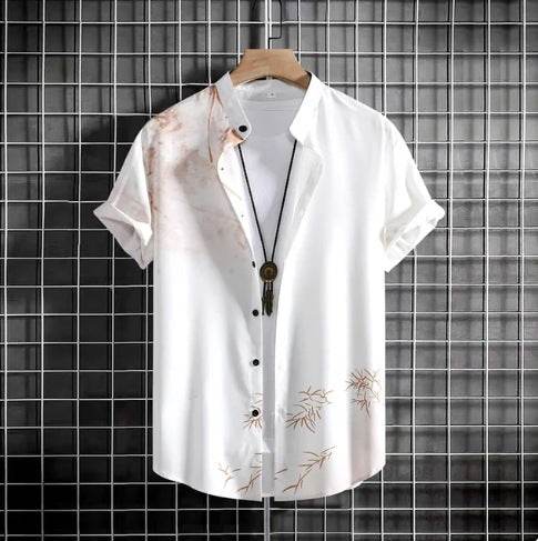 Buycenter Plus Size Casual 3D Short Sleeve Shirt - Summer Fashion - Buy Center US