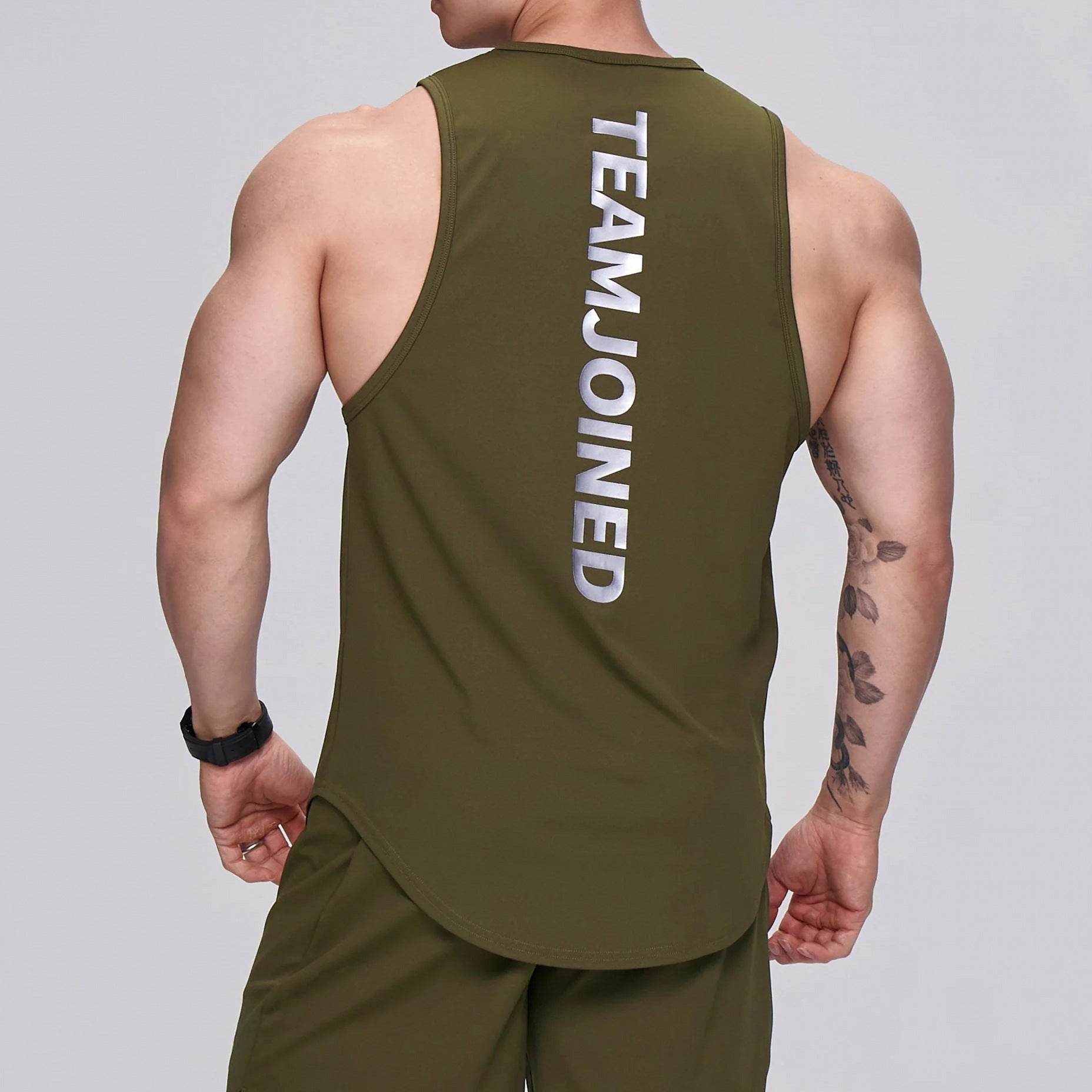 Men's Slim Fit Sleeveless Shirt - Breathable Cotton for Running & Sports - Buy Center US