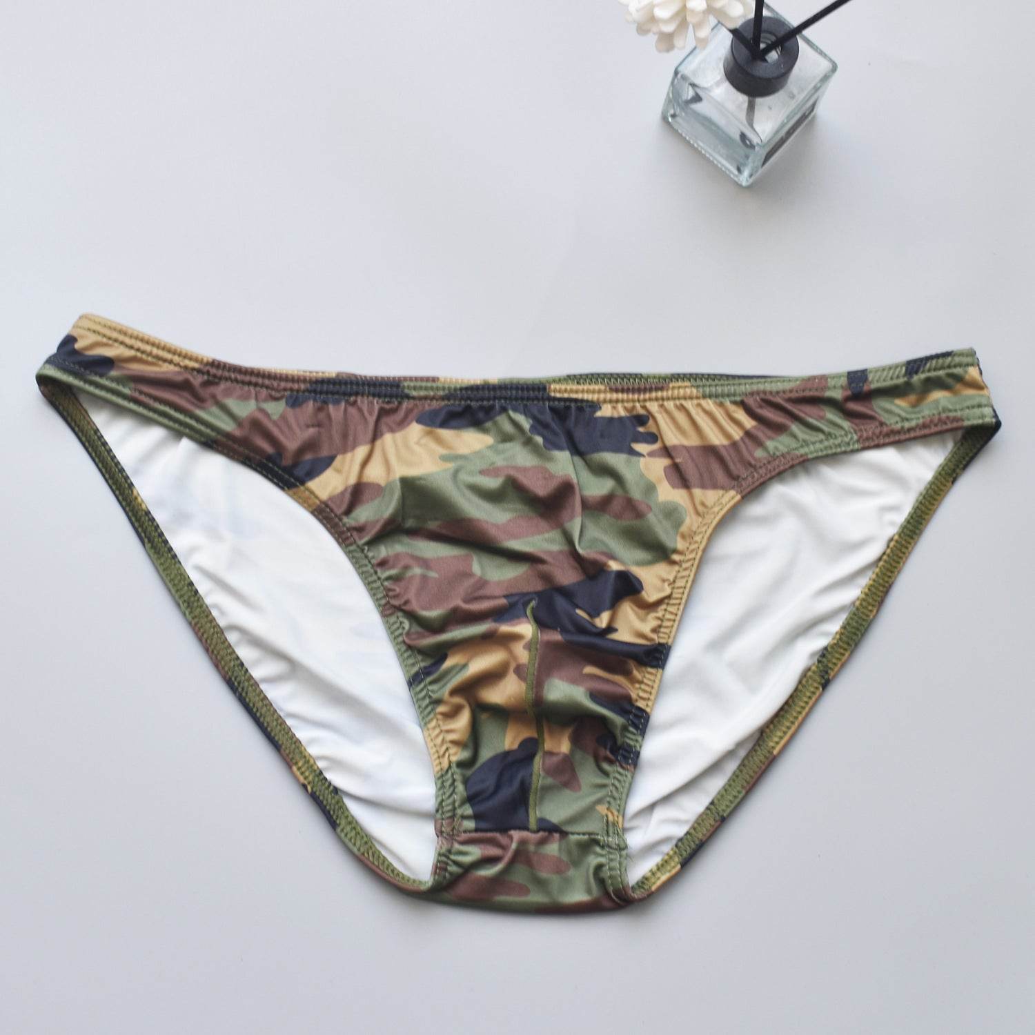 Buycenter Men's Camouflage Briefs - Quick Dry, Low Waist, Four Colors - Buy Center US