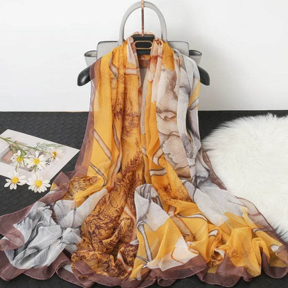 Fashionable Yourou Yarn Rose Scarf for Women - Stylish 135x180cm Design - Buy Center US