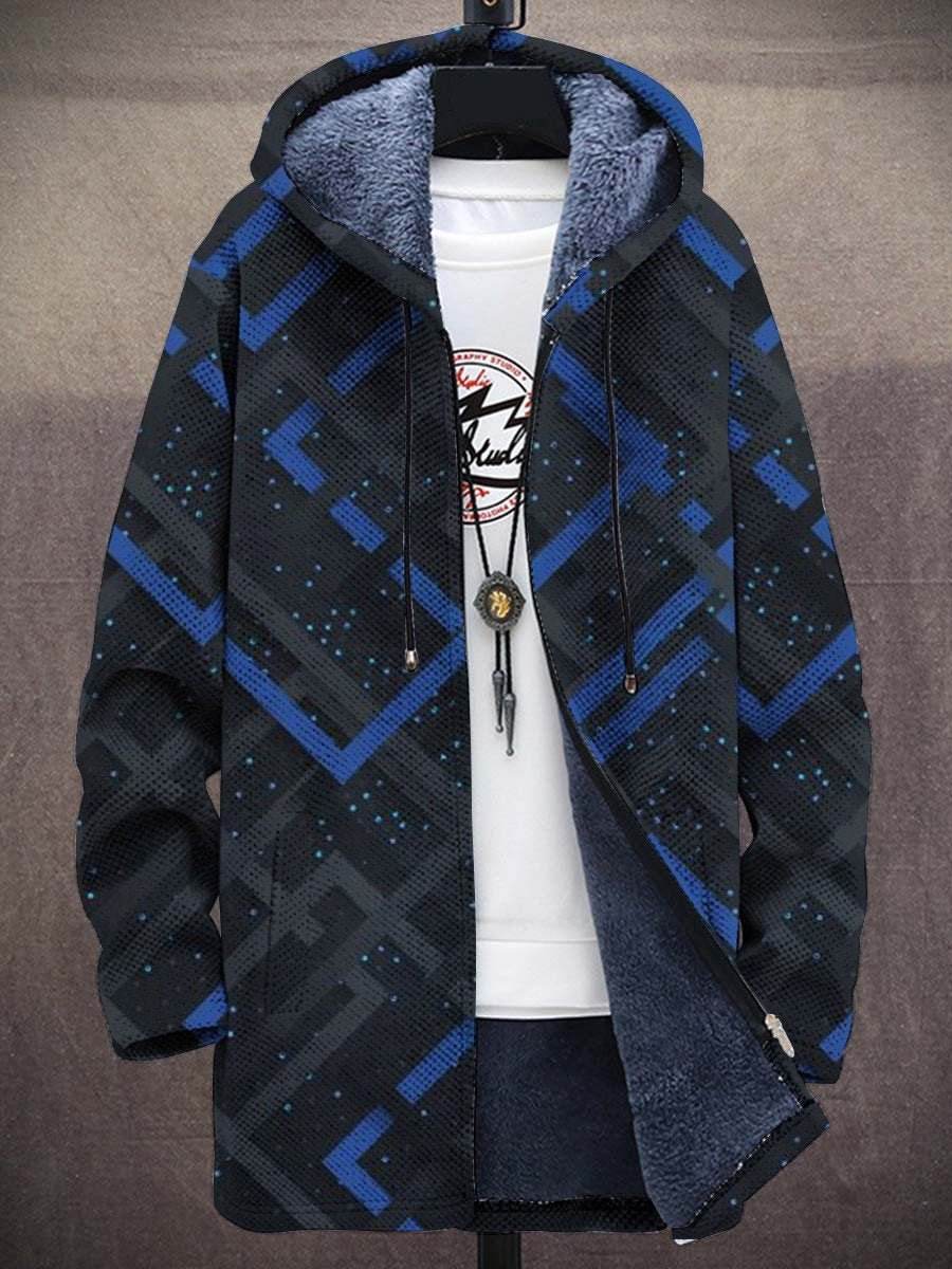 Buycenter Men's Zipper Hooded Cardigan - Casual Thick Jacket for Leisure - Buy Center US
