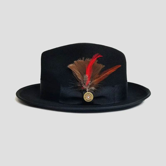 Fashion Bowknot Ribbon Sheep Felt Hat - Stylish Sunshade for Every Occasion - Buy Center US