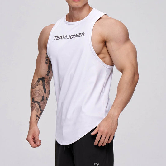 Men's Slim Fit Sleeveless Shirt - Breathable Cotton for Running & Sports - Buy Center US