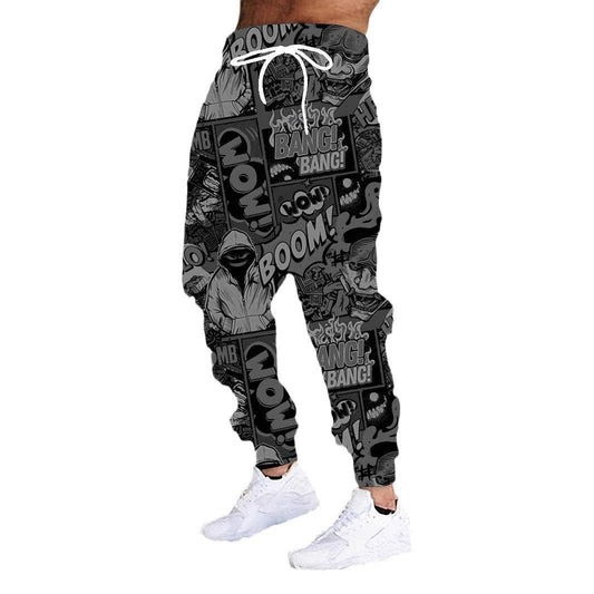 Colorful Men's Casual Sweatpants - Stylish Printed Trousers for All Sizes - Buy Center US