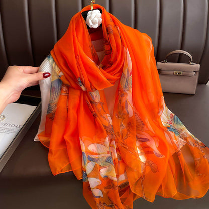 Thin Yourou Begonia Scarf Shawl - Elegant Summer Polyester Wrap - Buy Center US