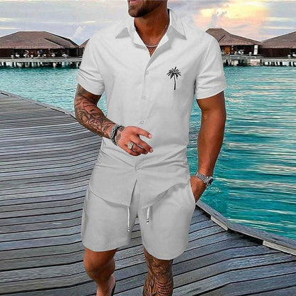 Buycenter Gradient 3D Printing Shorts Set - Stylish Outdoor Short-Sleeved Wear - Buy Center US
