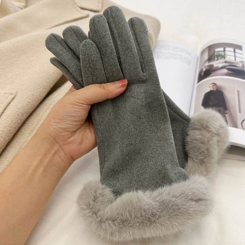 Women's Warm Cycling & Driving Gloves - Touch Screen, Dralon Fabric - Buy Center US