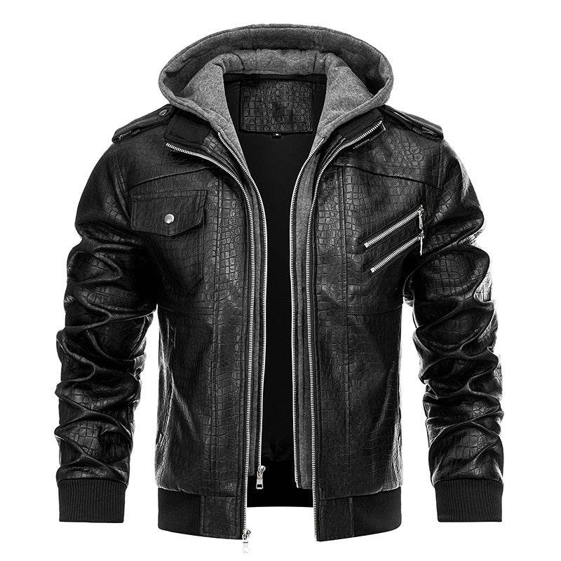 Buycenter Men's PU Leather Coat - Stylish, Retro Winter Jacket - Buy Center US