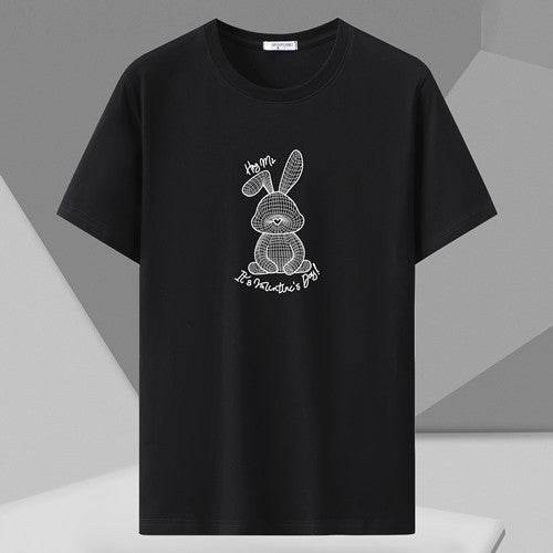 Spring Men’s Loose Half Sleeve Shirt - Plus Size Round Neck Cotton Tee - Buy Center US
