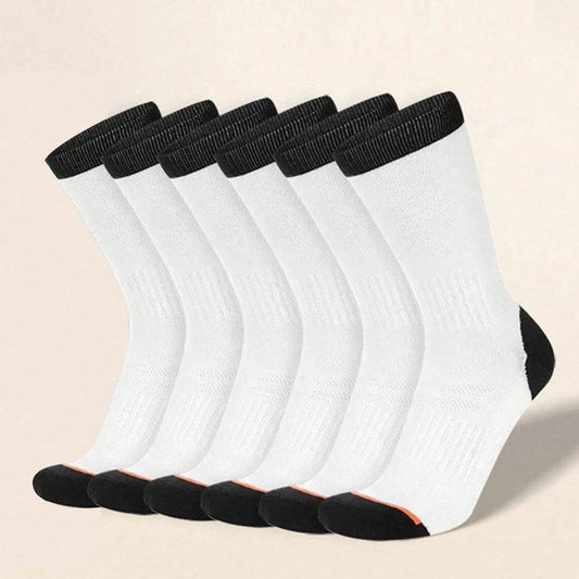 Buycenter Men's Mid-Calf Socks - Cozy Solid Color for Autumn & Winter - Buy Center US