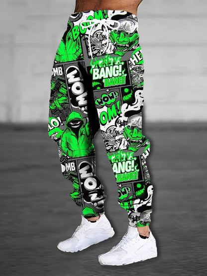 Colorful Men's Casual Sweatpants - Stylish Printed Trousers for All Sizes - Buy Center US