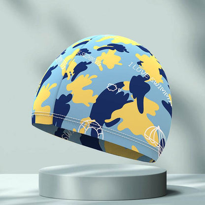 Comfortable High Elastic Swimming Cap - Stylish Patterns for Adults - Buy Center US