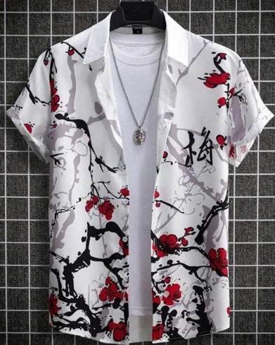 Buycenter Plus Size Casual 3D Short Sleeve Shirt - Summer Fashion - Buy Center US