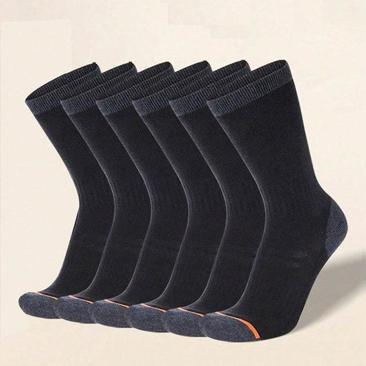 Buycenter Men's Mid-Calf Socks - Cozy Solid Color for Autumn & Winter - Buy Center US
