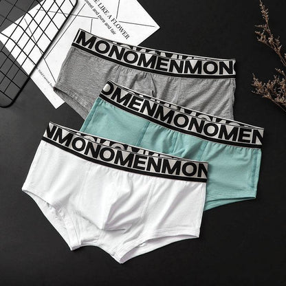Buycenter Men's Classic Low Waist Boxers - Breathable Cotton Underwear - Buy Center US