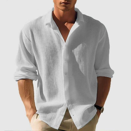 Buycenter Men's Long Sleeve Fashion Tops - Stylish & Comfortable Cotton Apparel - Buy Center US