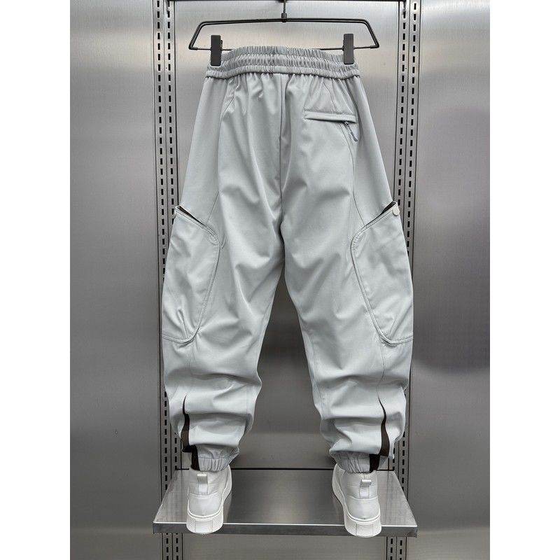 Men's Korean Style Outdoor Overalls - Spring and Autumn Solid Pants - Buy Center US
