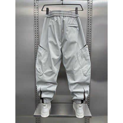 Men's Korean Style Outdoor Overalls - Spring and Autumn Solid Pants - Buy Center US