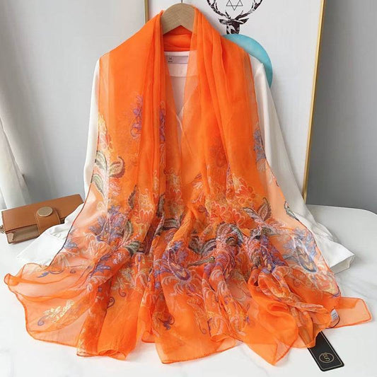 Fashionable Yourou Yarn Rose Scarf for Women - Stylish 135x180cm Design - Buy Center US
