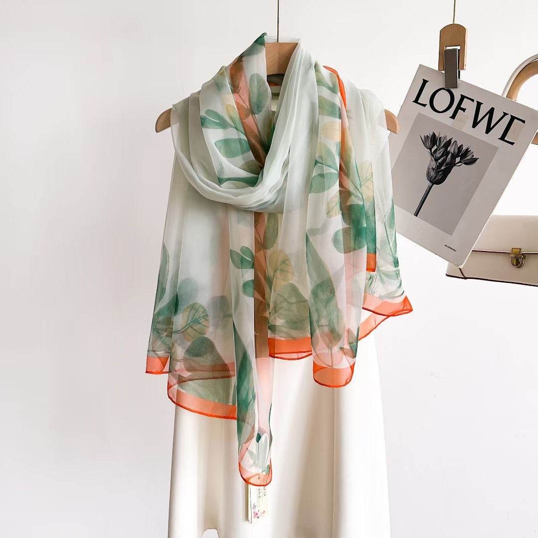 Women's Long Printed Anti-DDoS Scarf - Stylish & Ethnic Design - Buy Center US