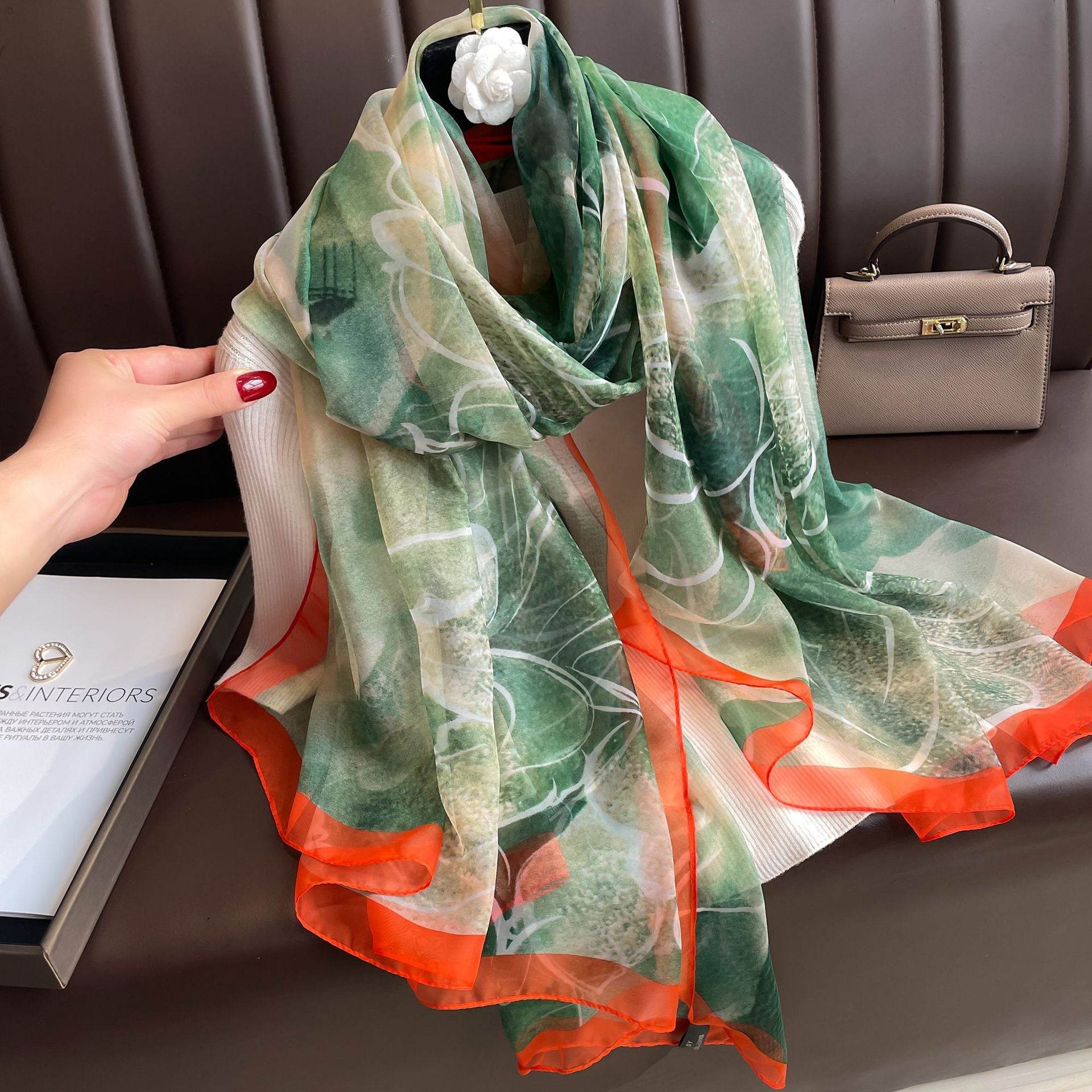 Thin Yourou Begonia Scarf Shawl - Elegant Summer Polyester Wrap - Buy Center US