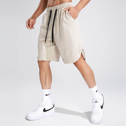 Buycenter Men's Casual Shorts - Solid Color Waffle Fitness Running Shorts - Buy Center US