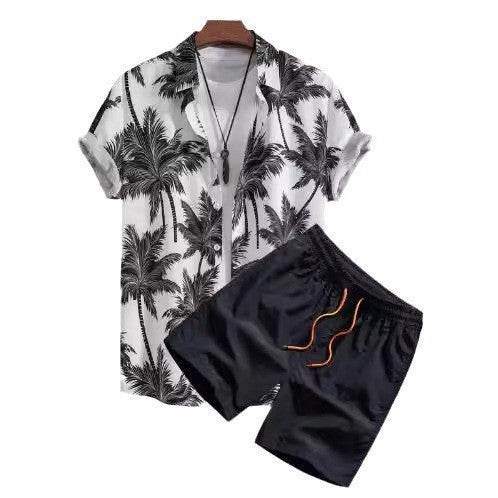 Buycenter Casual Beach Suit: Digital Printing Shirt Cardigan for Summer - Buy Center US