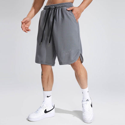 Buycenter Men's Casual Shorts - Solid Color Waffle Fitness Running Shorts - Buy Center US