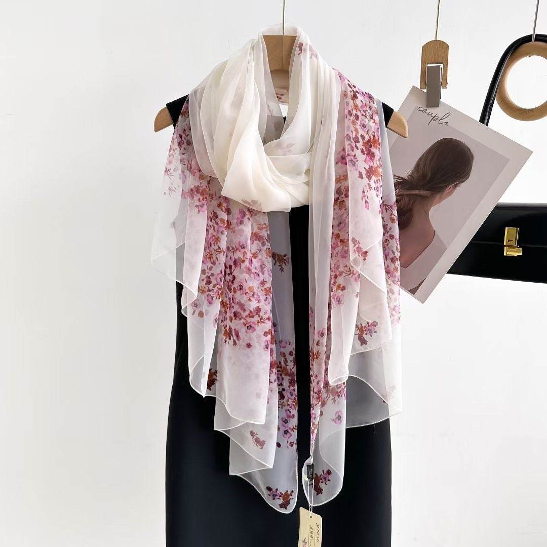 Women's Long Printed Anti-DDoS Scarf - Stylish & Ethnic Design - Buy Center US