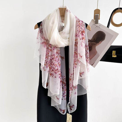 Women's Long Printed Anti-DDoS Scarf - Stylish & Ethnic Design - Buy Center US