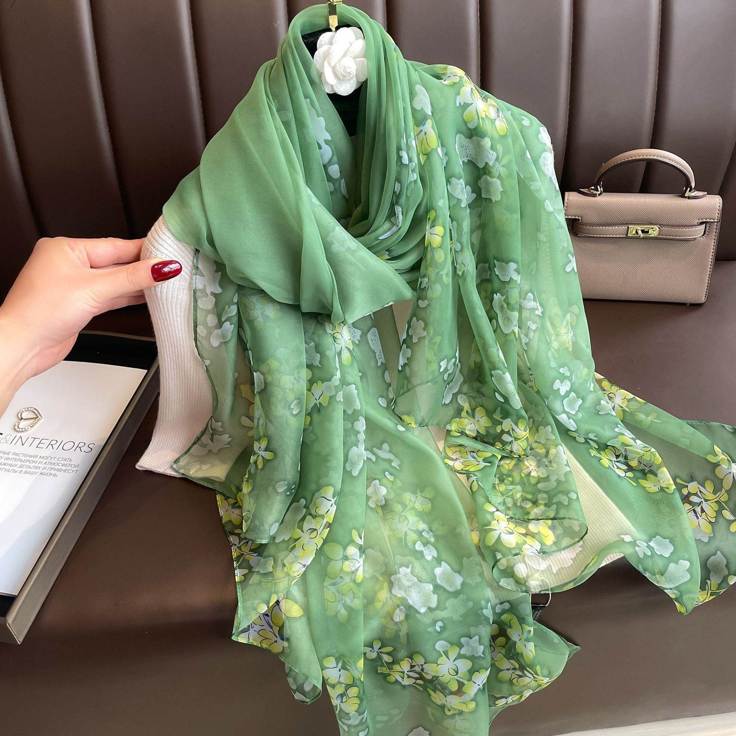 Thin Yourou Begonia Scarf Shawl - Elegant Summer Polyester Wrap - Buy Center US