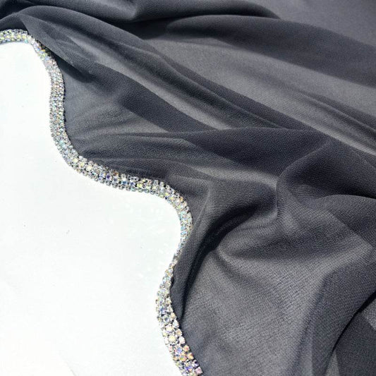Light Diamond Chiffon Scarves for Women - Elegant Toe-Covered Fashion Accessory - Buy Center US