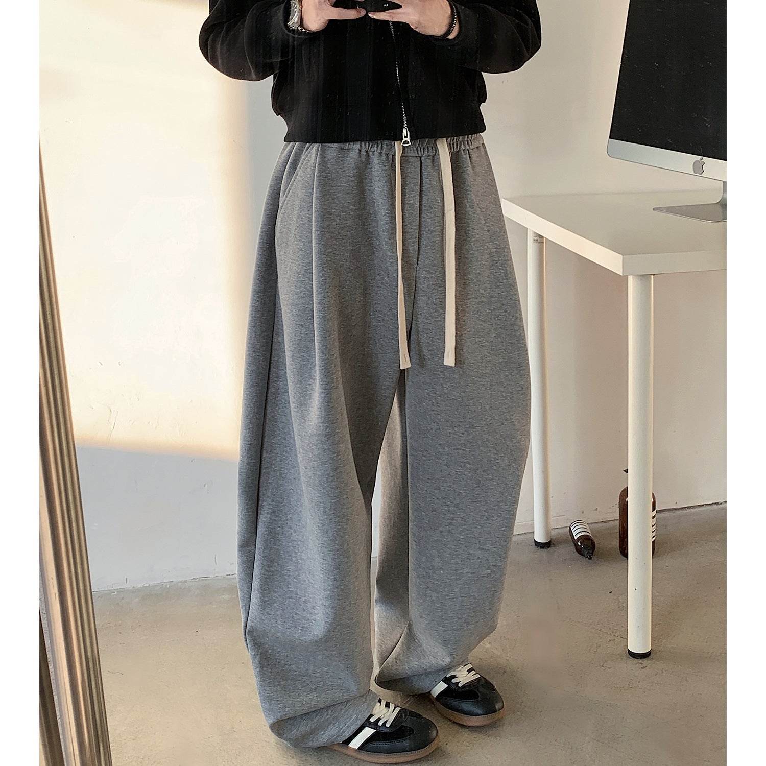 Buycenter Plus Size Fleece-lined Track Pants - Loose Fit, Cozy Comfort - Buy Center US