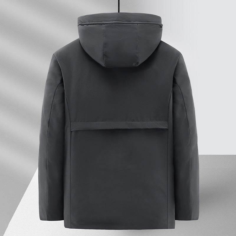 Buycenter Thickened Fleece Lined Winter Coat - Cotton & Polyester Blend - Buy Center US