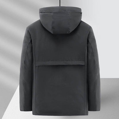 Buycenter Thickened Fleece Lined Winter Coat - Cotton & Polyester Blend - Buy Center US