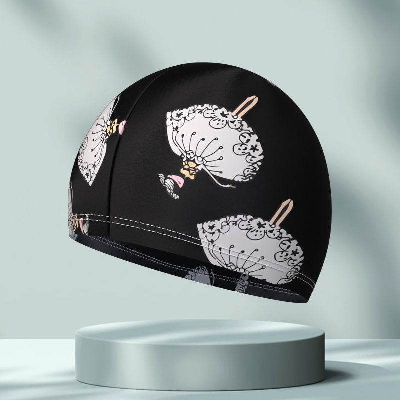 Comfortable High Elastic Swimming Cap - Stylish Patterns for Adults - Buy Center US