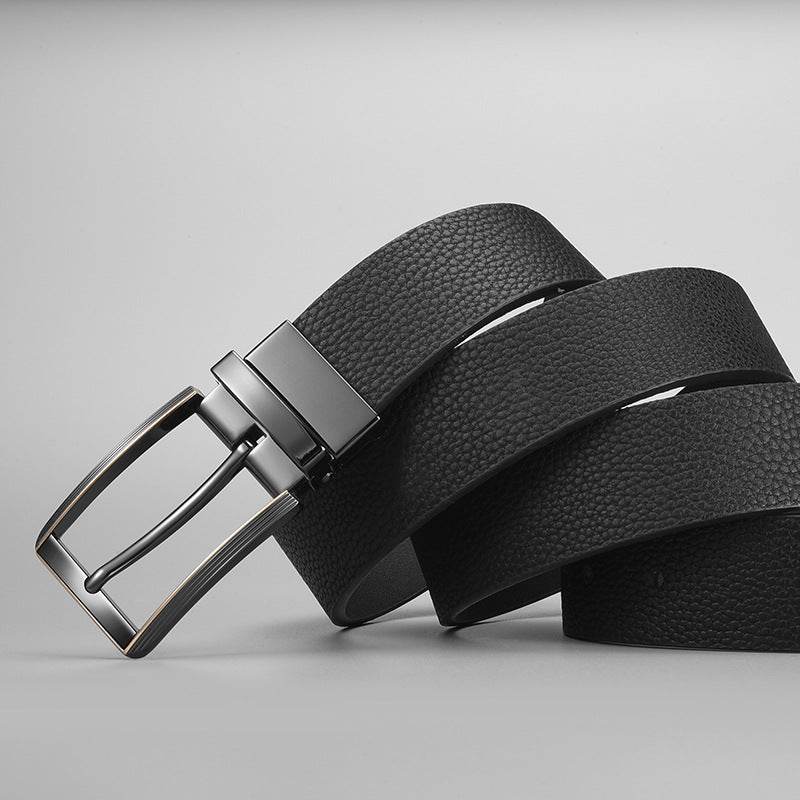 Buycenter Double-Sided Boys Trend Belt - Rotatable Pin Buckle, Stylish Design - Buy Center US